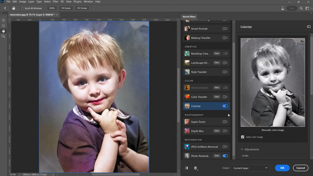 Adobe Photoshop 2023 Portable indirme sayfası ekran görüntüsü
