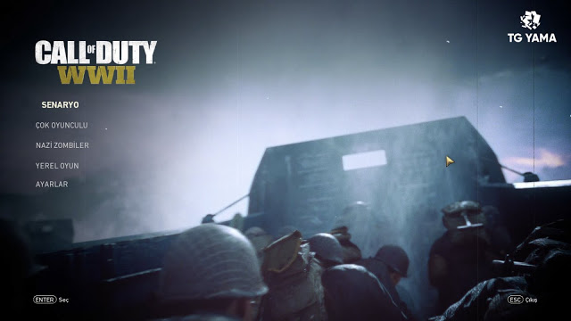 Call Of Duty WW2 Türkçe Yama indirme sayfası ekran görüntüsü