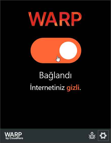 CloudFlare Warp Vpn indirme sayfası ekran görüntüsü