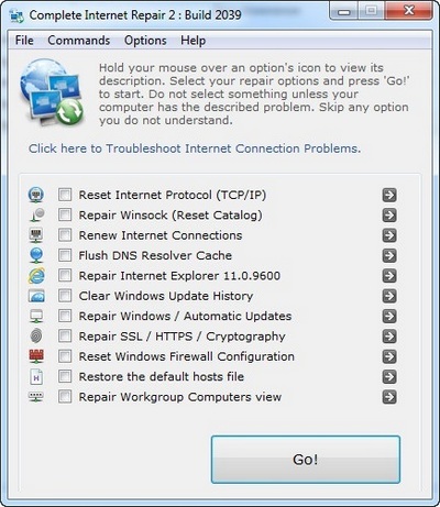 Complete Internet Repair indirme sayfası ekran görüntüsü