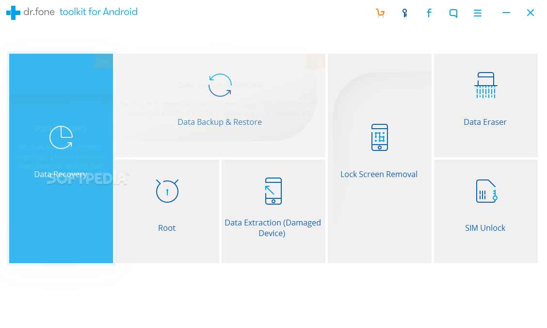 DR.fone Toolkit for Android Full indirme sayfası ekran görüntüsü