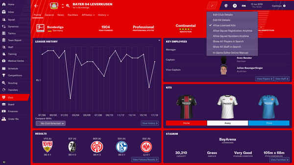 Football Manager 2019 Editör Full indirme sayfası ekran görüntüsü