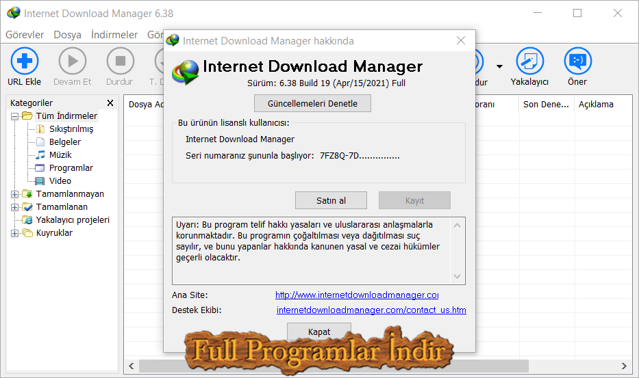 Internet Download Manager Full ekran görüntüsü 3