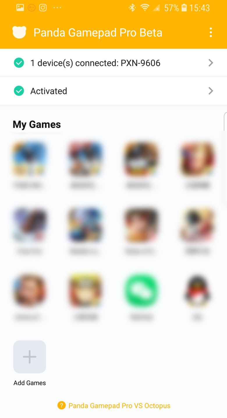Panda Gamepad Pro Apk indirme sayfası ekran görüntüsü