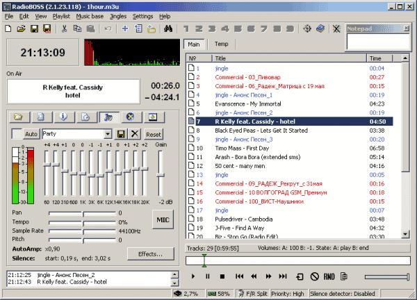 RadioBOSS Advanced indirme sayfası ekran görüntüsü