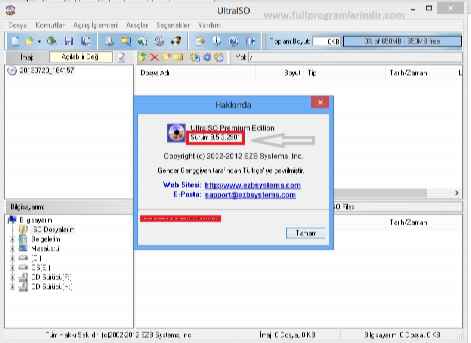 UltraISO Premium Edition Full 9.7.6.3860 Türkçe Tam indirme sayfası ekran görüntüsü