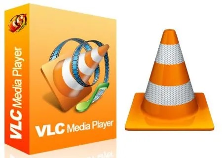 VLC Media Player logosu ve ana ekran görünümü