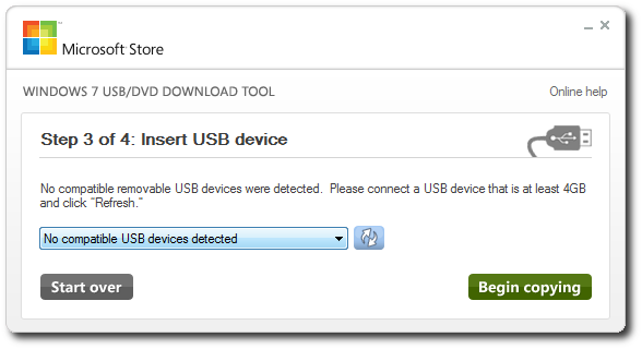 Windows 7 8 8.1 10 Xp USB/DVD Tool indirme sayfası ekran görüntüsü