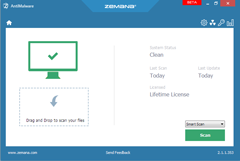 Zemana AntiMalware Premium indirme sayfası ekran görüntüsü